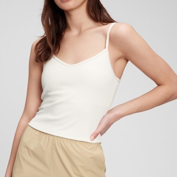 Gap Cropped Ribbed Blackout Brami Cami Sports Bra Purple Eggplant size XL - Picture 7 of 8